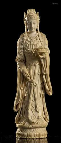 AN IVORY FIGURE China, early 20th century