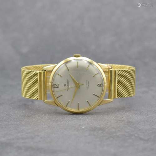 UHREN-WEISS 14k yellow gold gents wristwatch