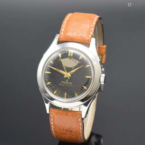 PRONTO Reserv-O-Graf rare steel gents wristwatch