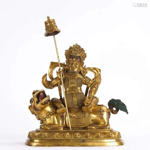 Gilt Bronze Figure of Jambhala