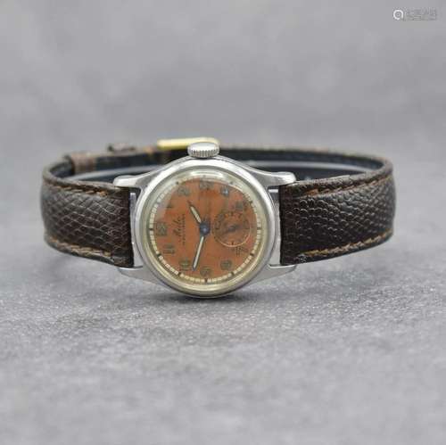 2 early wristwatches in steel