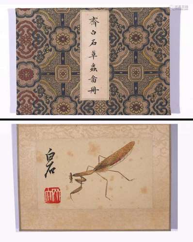 Qi Baishi, Chinese Bug & Insect Painting Album