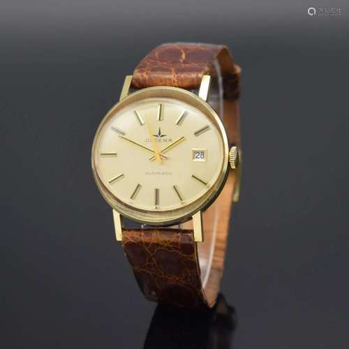 DUGENA 14k yellow gold self winding gents wristwatch