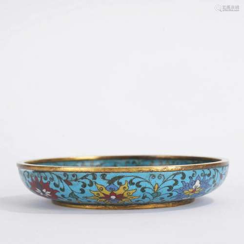 Cloisonne Enamel Kuilong Plate