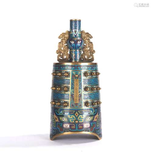 Cloisonne Enamel Temple Bell