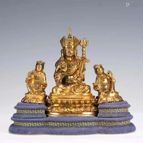 Gilt Bronze Figure of Padmasambhava