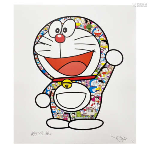 村上隆 村上隆 Doraemon Wow！哆啦A梦哇！ 高光胶印版画