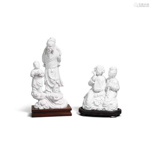 Two Blanc de Chine 'figural' groups