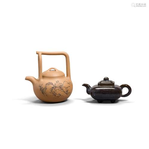 Two Yixing Teapots and covers