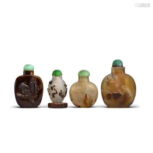 Four snuff bottles