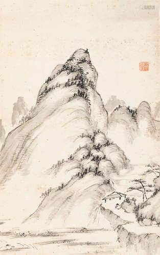 黄宾虹（1865～1955）   山水图稿 水墨纸本  镜心