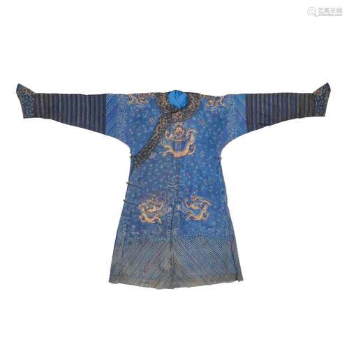 A men's silk gauze informal summer robe