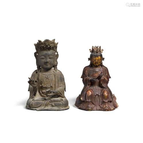 Two bronze deities