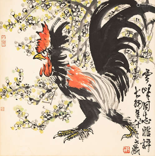 陈大羽（1912～2001）  大吉图 设色纸本  立轴