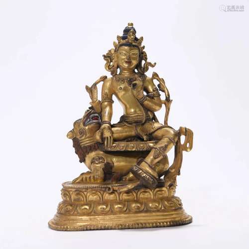 Gilt Bronze Figure of Tara