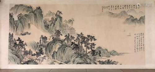 Pu Ru, Chinese Landscape Painting On Paper
