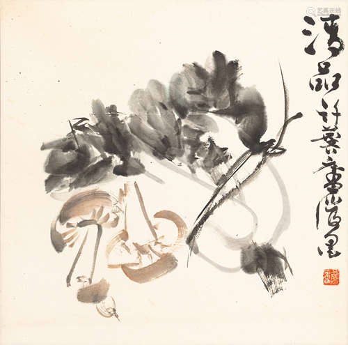 许麟庐（1916～2011）   清品 水墨纸本  立轴