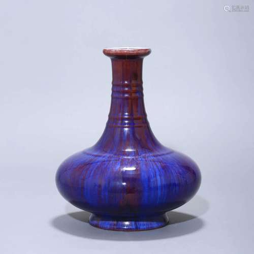 Flambe Glaze Bottle Vase