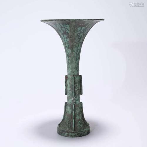 Bronze Ritual Beaker Vase