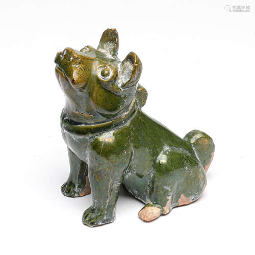 漢 緑釉犬