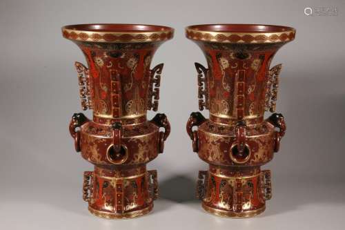 A Pair of Chinese Vases