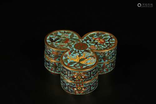 Cloisonne Thumb Ring Box