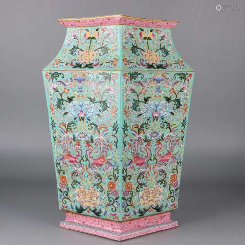 Songshi green pastel flower vase