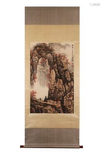 Vertical Painting by Bai Xueshi