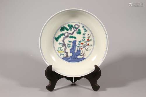 Chinese Doucai Plate