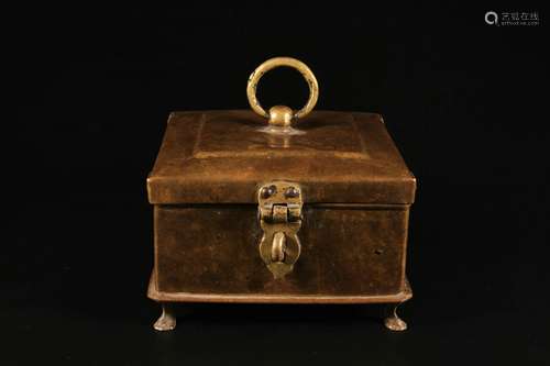 Copper Square Lidded Box