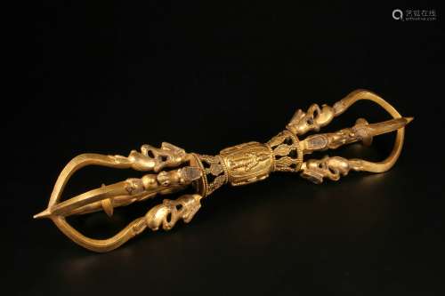 Gilt Copper Buddhist Instrument