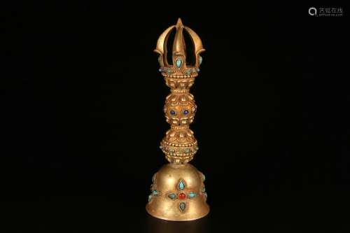 Gilt Copper Buddhist Instrument