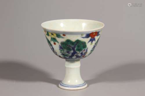 Chinese Doucai Cup