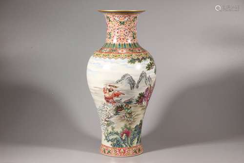 Chinese Famille Rose Vase