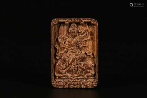 Chinese Eaglewood Samantabhadra Tablet