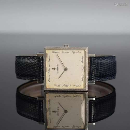 CORUM rare wristwatch in steel, Switzerland around 1965