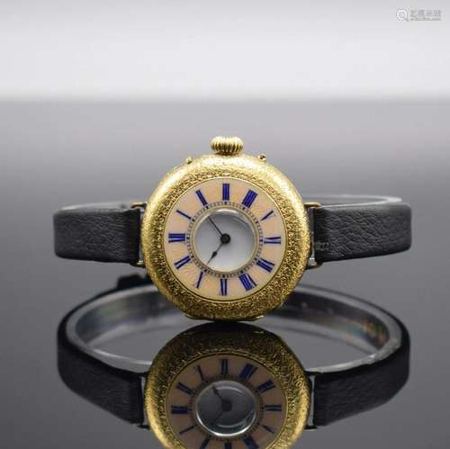 Johannes Hartmann Berlin 18k yellow gold to wristwatch