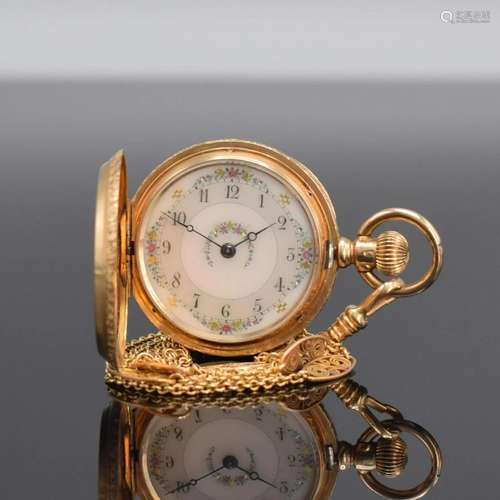 AGASSIZ fine 14k hunting cased ladies pocket watch