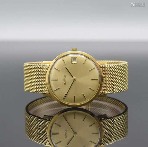 ROAMER 14k yellow gold gents wristwatch