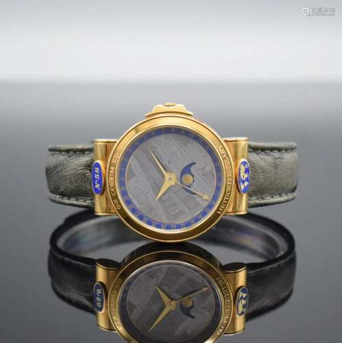 CORUM fine & rare, 18k yellow gold gents wristwatch