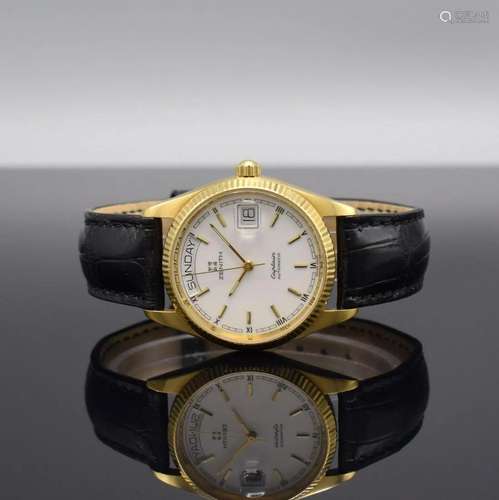 ZENITH Captain Day-Date 18k gold rare gents wrstwatch