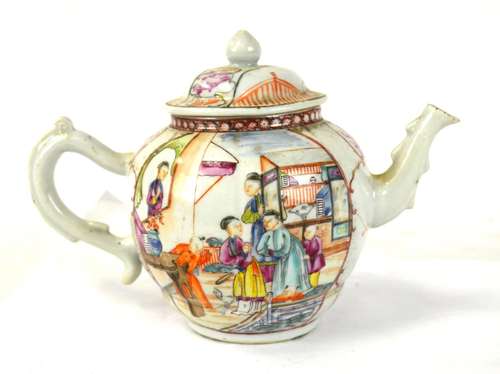 Chinese Rose Medallion Teapot