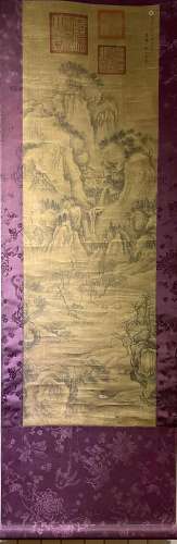 Chinese Painting on Silk Scroll