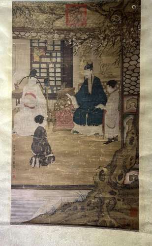Old Chinese Painting on Silk