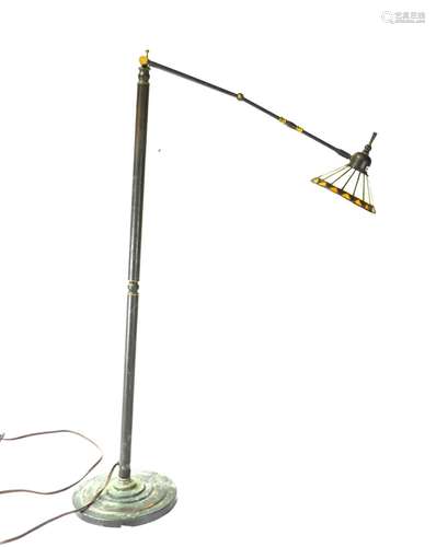 Tiffany Style Bronze Floor Lamp