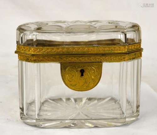 French Bronze Mounted Hexagonal Glass Box