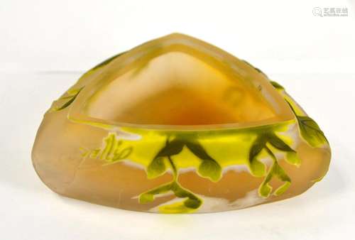 Galle Art Glass Ash Tray