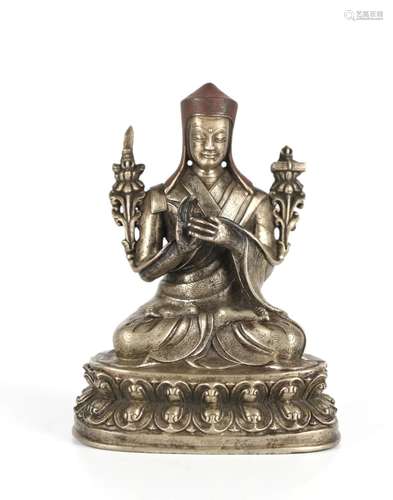 Chinese Silver Buddha Figure