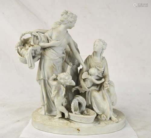 Sevres White Porcelain Figure Group