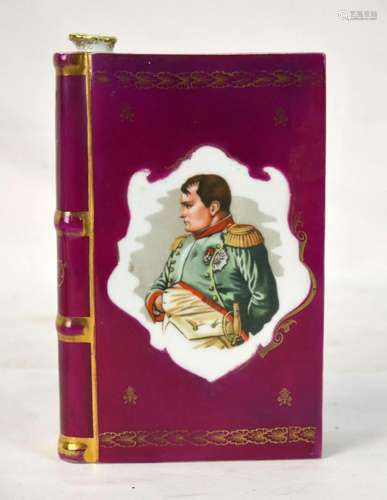 Limoges Napoleon Book Form Flagon